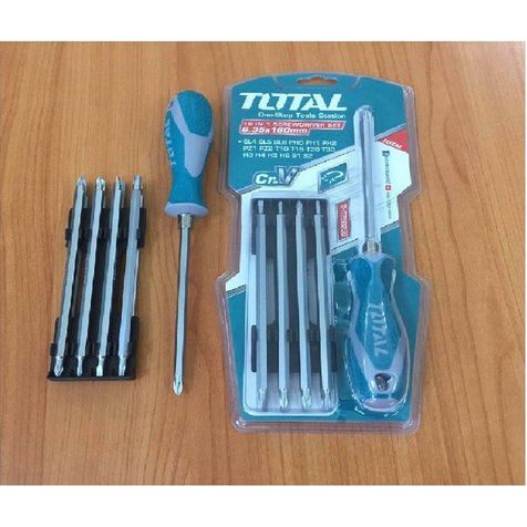 ĐỒ NGHỀ TOTAL Bộ tua vít đa năng 18 trong 1 THT250236 &lt; HÀNG CHÍNH HÃNG &gt;