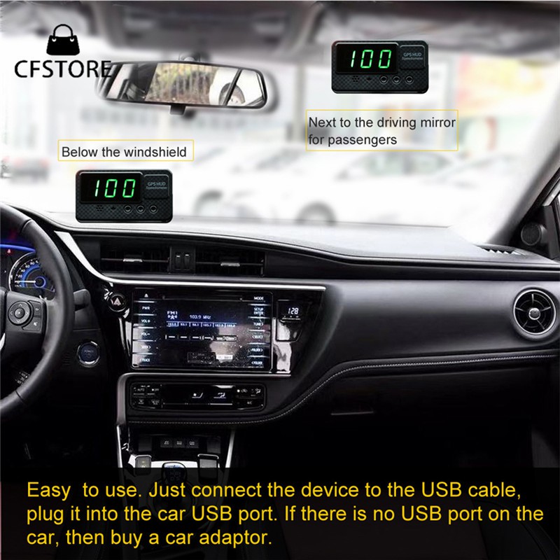 Đồng hồ đo tốc độ cho xe hơi màn hình HUD tiện dụng