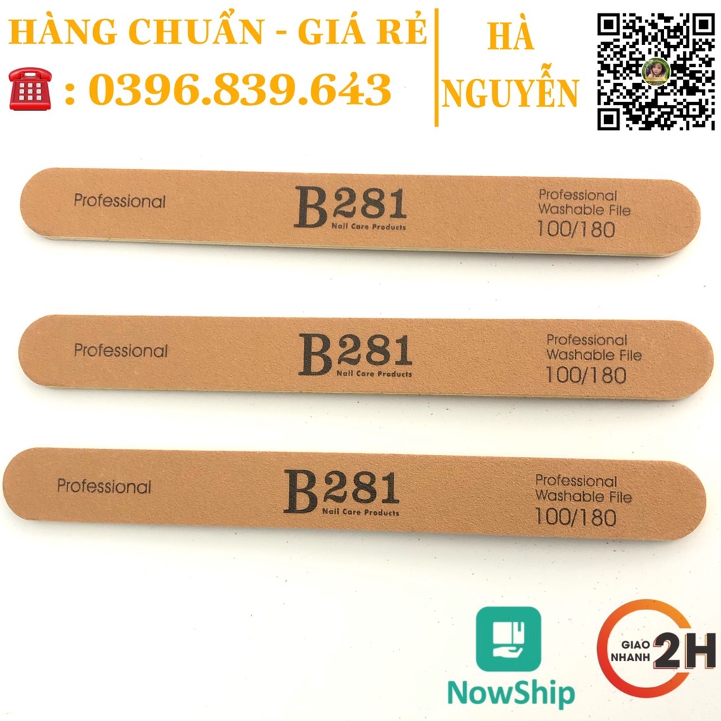 Dũa Da Bò Cao Cấp B281 - Dũa Phom Móng 100/180 Siêu Bền