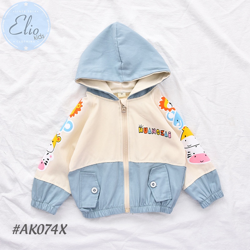 Áo khoác cho bé, áo khoác trẻ em , cho bé từ 6 tháng đến 4 tuổi họa tiết thú xinh, hàng chính hãng cao cấp  AK074