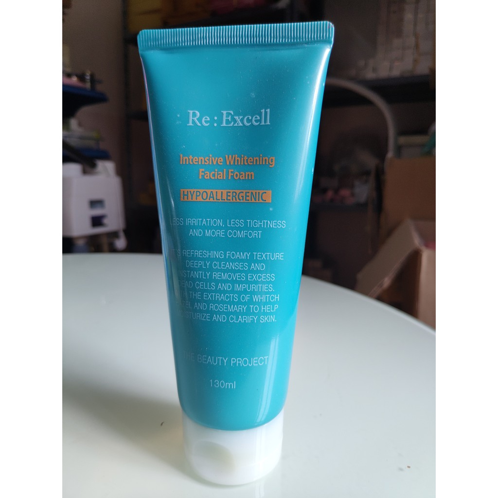 intensive whitening facial foam