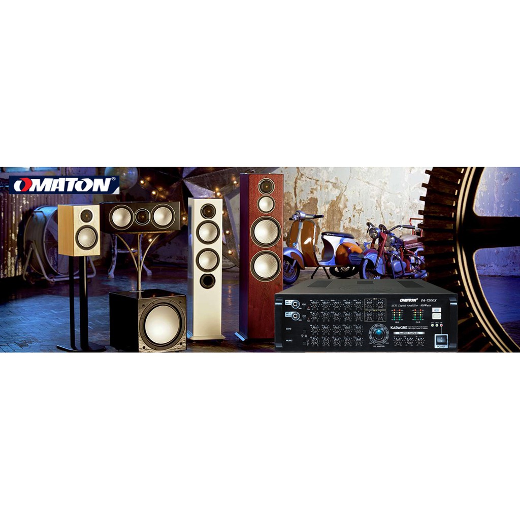 Ampli Bluetooth Amply Karaoke OMATON PA-7200X HÀNG CAO CẤP