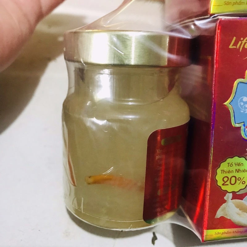 Lốc 5 Yến Sào Lifenest chưng đông trùng hạ thảo 20% yến tươi