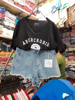 [RẺ NHẤT SHOPEE] Áo thun giấy cổ tim chữ aber