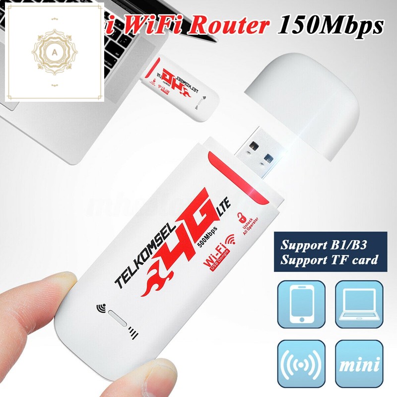 Usb Phát Sóng Wifi 4g / 3g Lte 150mbps Cho Xe Hơi