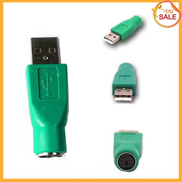 Đầu chuyển đổi từ USB 2.0 loại A đực sang PS2 cái chuyên dụng cho chuột bàn phím máy tính