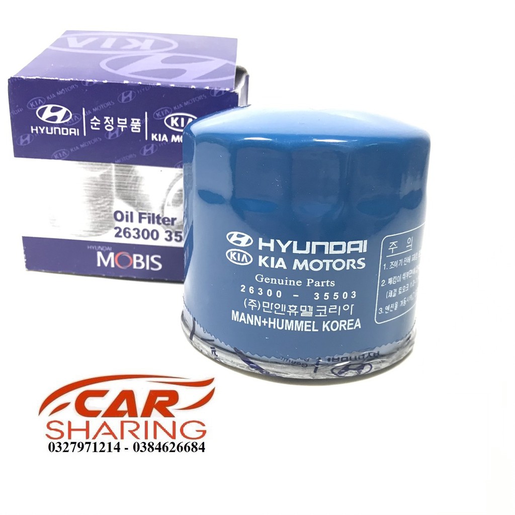 Lọc nhớt Forte, Cerato, Rio, K3, Caren, Getz 1.4, Avante, Accent, Elantra, I20, I30, Kona, Sonata
