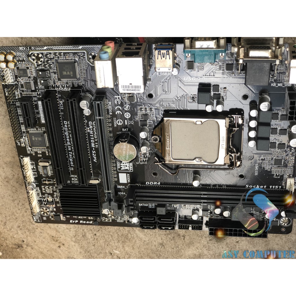 Combo bo mạch chủ Gigabyte H110-S2pv, CPU core I3 6100 (chip new)