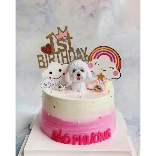 5 CHÚ CHÓ ĐÁNG YÊU TRANG TRÍ BÁNH KEM