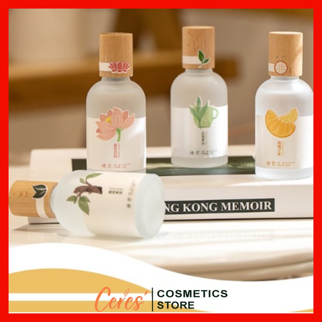 Nước Hoa Nữ 🏵️𝑭𝒓𝒆𝒆𝒔𝒉𝒊𝒑🏵️ Xịt Toàn Thân Body Mist - Nước Hoa Nắp Gỗ Shimang Nội Địa Trung 50ml