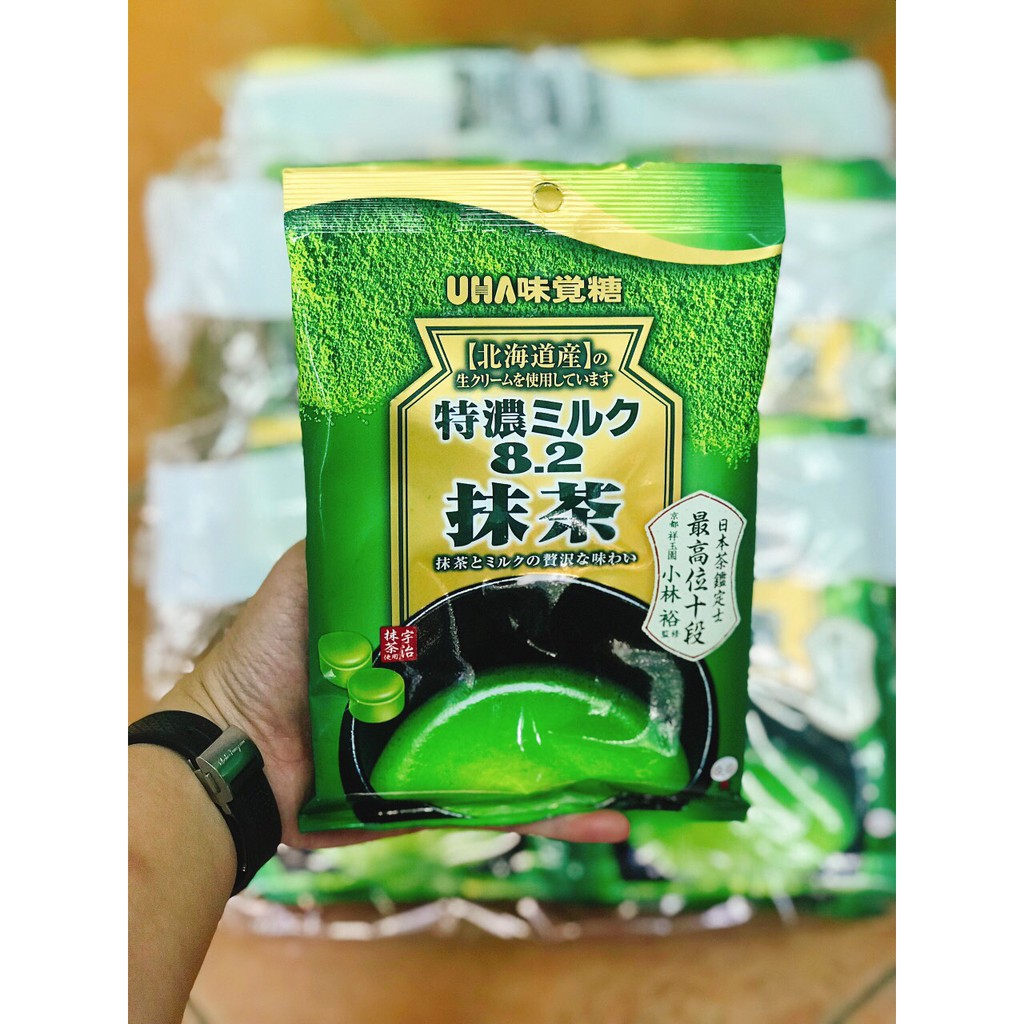 [NỘI ĐỊA NHẬT] KẸO TRÀ XANH MATCHA UHA NHẬT BẢN GÓI 72G