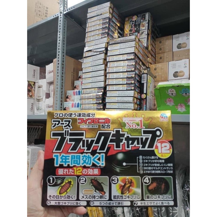 DIỆT GIÁN NHẬT BẢN - SET 12 VIÊN ĐUỔI GIÁN, CÔN TRÙNG TIỆN DỤNG, TẬN GỐC AN TOÀN