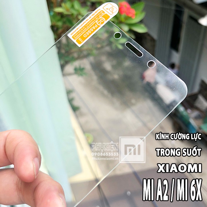 FREESHIP ĐƠN 99K_Kính cường lực trong suốt của Xiaomi Mi A2 / Mi 6X