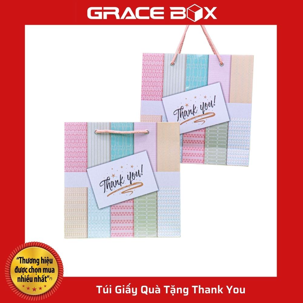 Túi Giấy Quà Tặng Thank You Xinh Xắn - Kích Thước 24 x 7.5 x 24 cm - Siêu Thị Bao Bì Grace Box