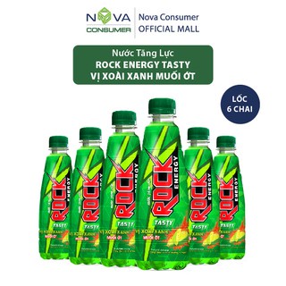 Nước tăng lực Rock Energy Tasty vị xoài xanh muối ớt - Thùng 24 chai