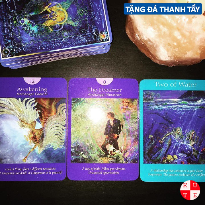 Bộ Bài Tarot Angel 78 Lá Bài Tặng Đá Thanh Tẩy C14