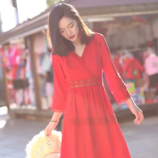 ORDER | Boho Style | Váy boho đuôi cá phối ren dáng dài