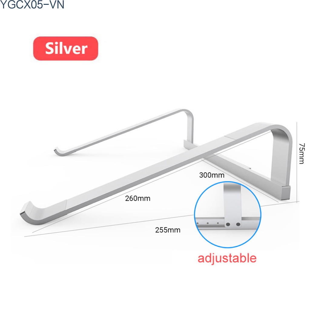 Giá Đỡ Laptop / Máy Tính Bảng Bằng Nhôm Có Thể Điều Chỉnh Kích Thước 11x17inch | BigBuy360 - bigbuy360.vn