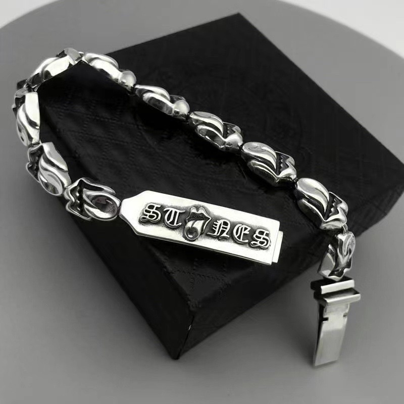 ⚡️HÀNG SẴN⚡️ VÒNG TAY CHROME HEART CH-62 -Vòng titan hoạ tiết  Chrome heart CH-62 / Chrome heart bra