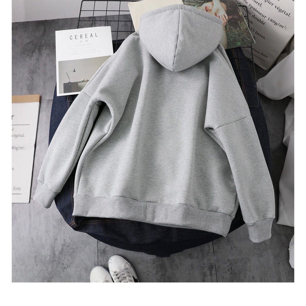 Áo khoác nỉ ngoại Quảng Châu không xù lông, bên trong lót Lông cừu cao cấp CC082 | BigBuy360 - bigbuy360.vn