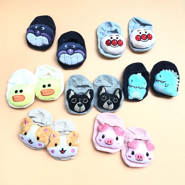 Tất hình thú 3d cho bé dễ thương