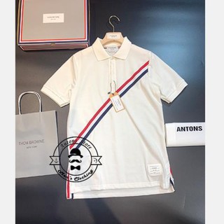Áo Polo Thom Browne Viền Chéo