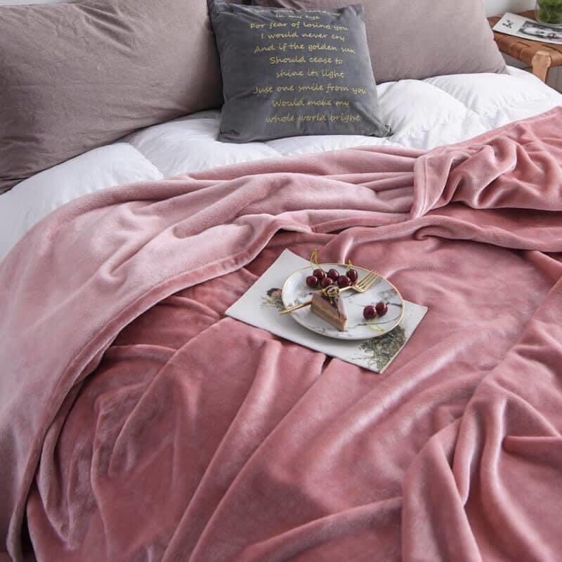 Chăn Lông Thỏ Muji Blanket 2,5kg Cao Cấp Mềm Mịn Kèm Túi Đựng Siêu Sang Chảnh 1