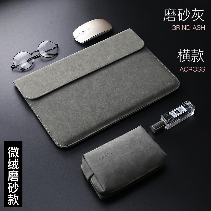 Túi Đựng laptop Chất Liệu Da Lộn Cho MacBook Air 11 12 13 Pro 13.3 14 15 16 inch iPad 12.9 Dell XPS 13 / 14 surface MateBook Pro