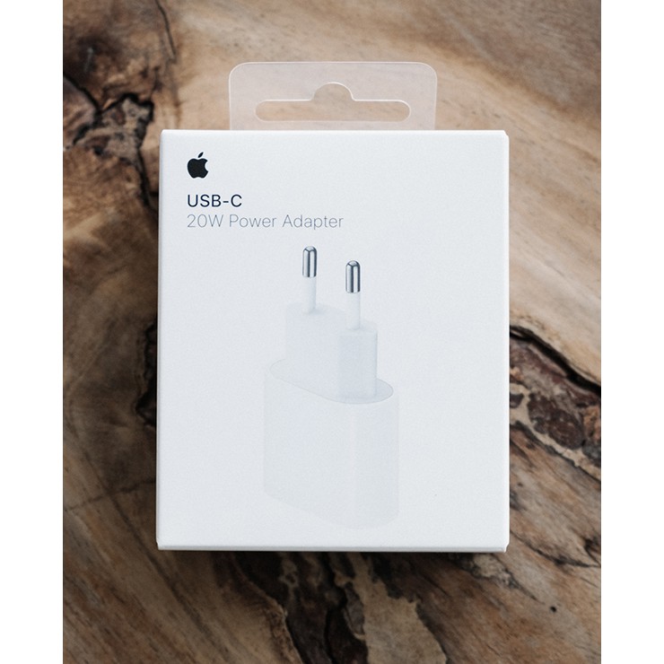 Củ Sạc nhanh Apple 20W Type-C PD chuẩn chân tròn Châu Âu zin hãng fullbox