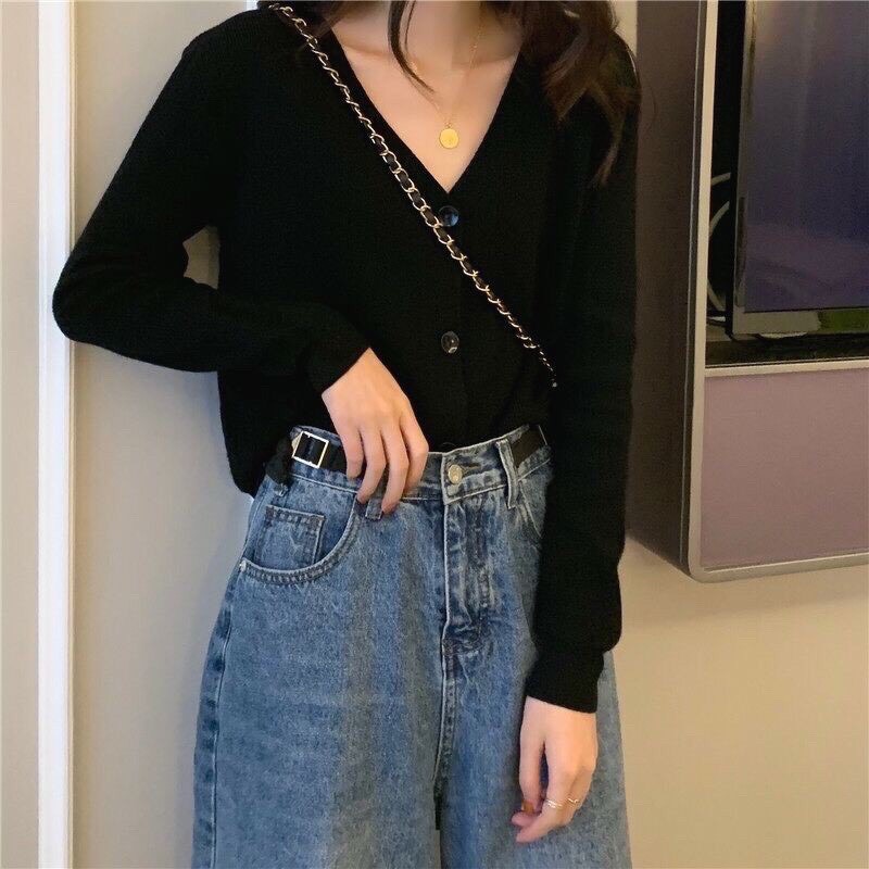 Áo khoác cadigan cài khuy chất cotton tăm | BigBuy360 - bigbuy360.vn