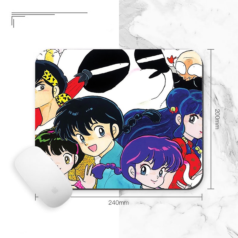 Miếng lót chuột IN HÌNH Một nửa Ranma anime chibi tiện lợi xinh xắn