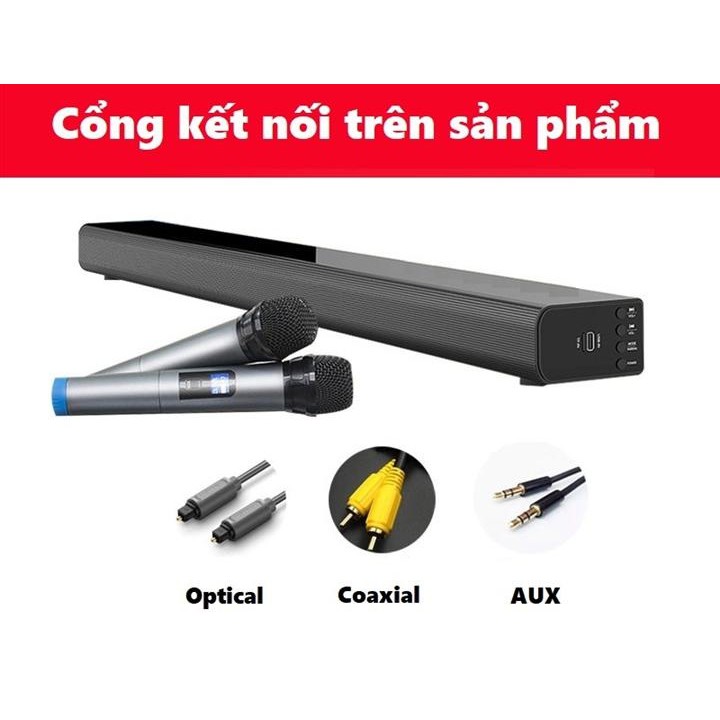 LOA THANH SOUNDBAR 5.1 KHÔNG DÂY BLUETOOTH HÁT KARAOKE AMOI L5 TẶNG 02 MICRO KHÔNG DÂY