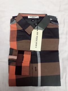 Sơ mi kẻ dài tay burberry