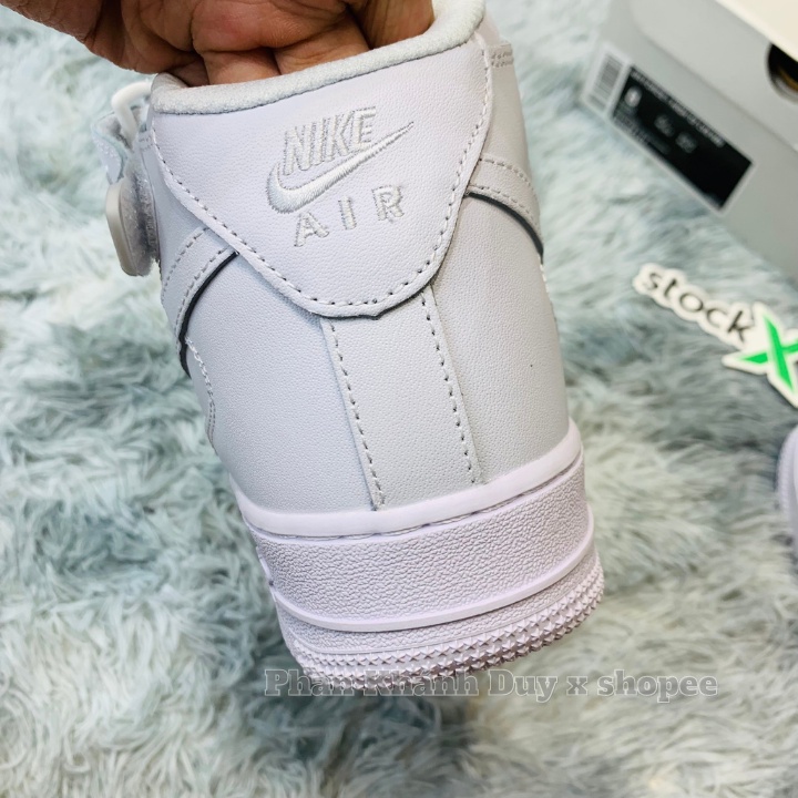 Giày thể thao Nike mid trắng  air force one 1 af1 cao cổ nam nữ hàng SC