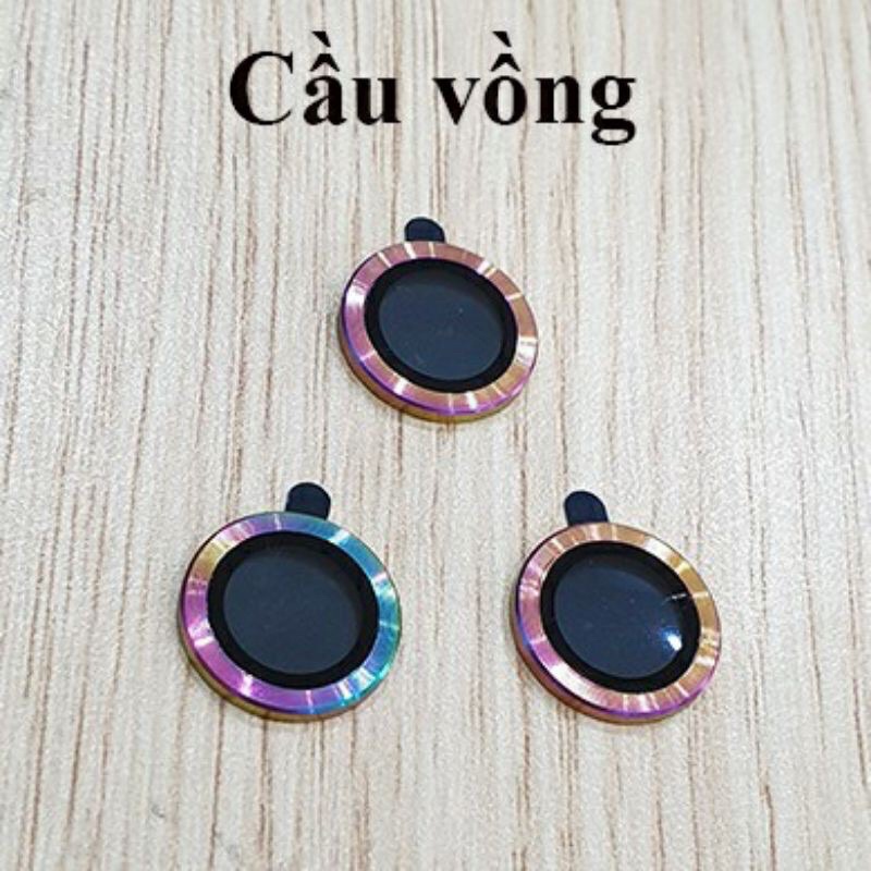 Bộ 3 , bộ 2 Miếng Dán titan Vòng tròn bảo vệ Camera iphone 11,12,13, 14,pro,pro max,mini,