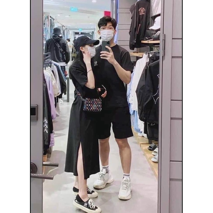 Váy suông dáng dài N.Y xẻ sườn, đầm suông dài thun cotton co giãn | BigBuy360 - bigbuy360.vn