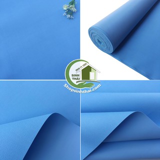 Phông nền vải bố PVC màu xanh dương chụp hình ảnh sản phẩm - may rèm, may balo túi xách [ 1 mét x khổ 1,55m]