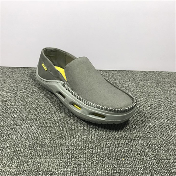 GIÀY LƯỜI C.ROC.S VẢI THÔ TIDELINE CHO NAM MÀU XÁM | BigBuy360 - bigbuy360.vn