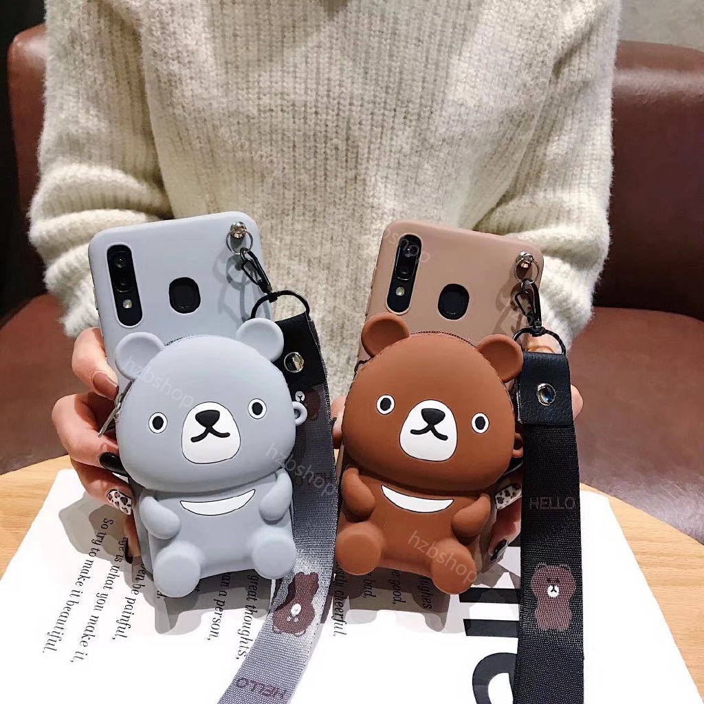 Casing Samsung Galaxy J3 J7 2015 2016 J3Pro J5Pro J7Pro Baymax Melody Bear 3D Wallet phone case ốp lưng