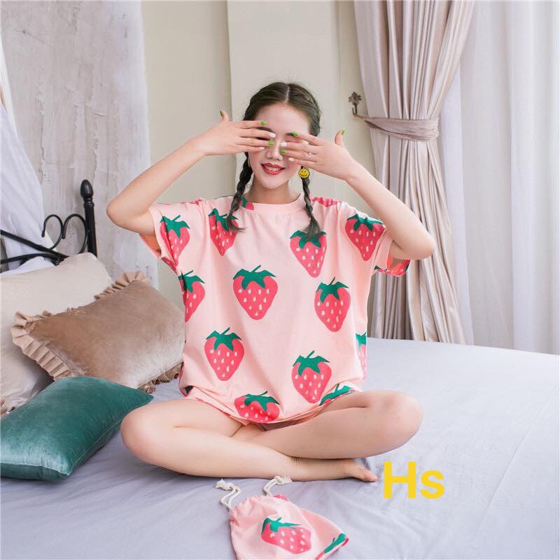 Bộ Ngủ Cartoon Siêu Cute oversize [Giam 41%]-HươngSu-(250-Set-BoNguHoaNguSac-CaChuaNenVang) | BigBuy360 - bigbuy360.vn