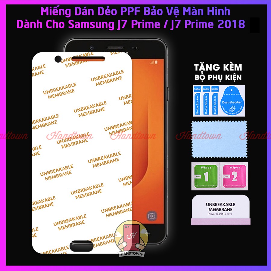 Miếng Dán Màn Hình PPF Samsung Galaxy J7 Prime J7 Prime 2018 Kính Cường Lực Dẻo Trong Suốt Chống Va Đập Chống Trầy Xước
