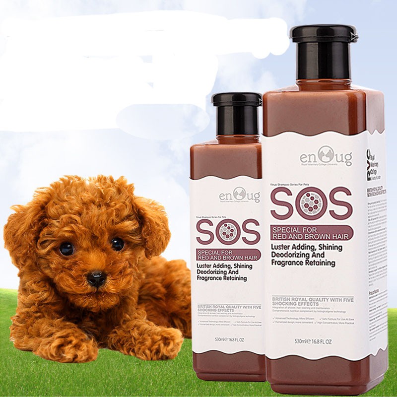 Sữa tắm cho chó Poodle, Becgie- Sữa tắm SOS nâu đỏ 530ml (nâu)
