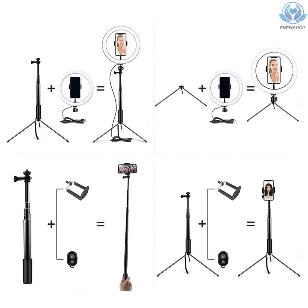 Vòng Đèn Led 20cm Kèm Giá Đỡ Điện Thoại Có Thể Gập Lại Tiện Dụng | BigBuy360 - bigbuy360.vn