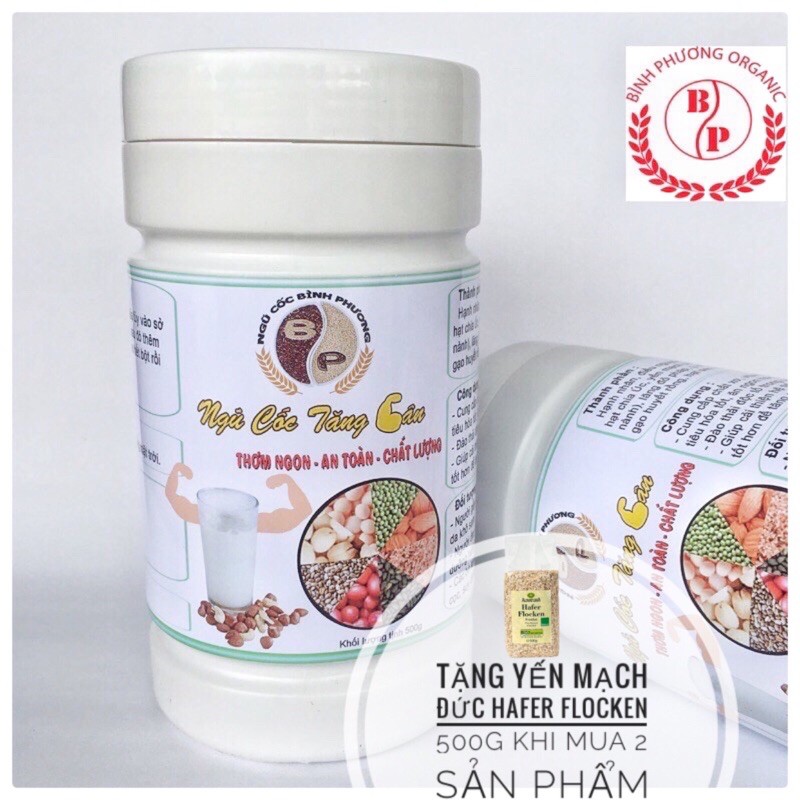 Ngũ cốc dinh dưỡng tăng cân, tăng cơ  Bình Phương 500g