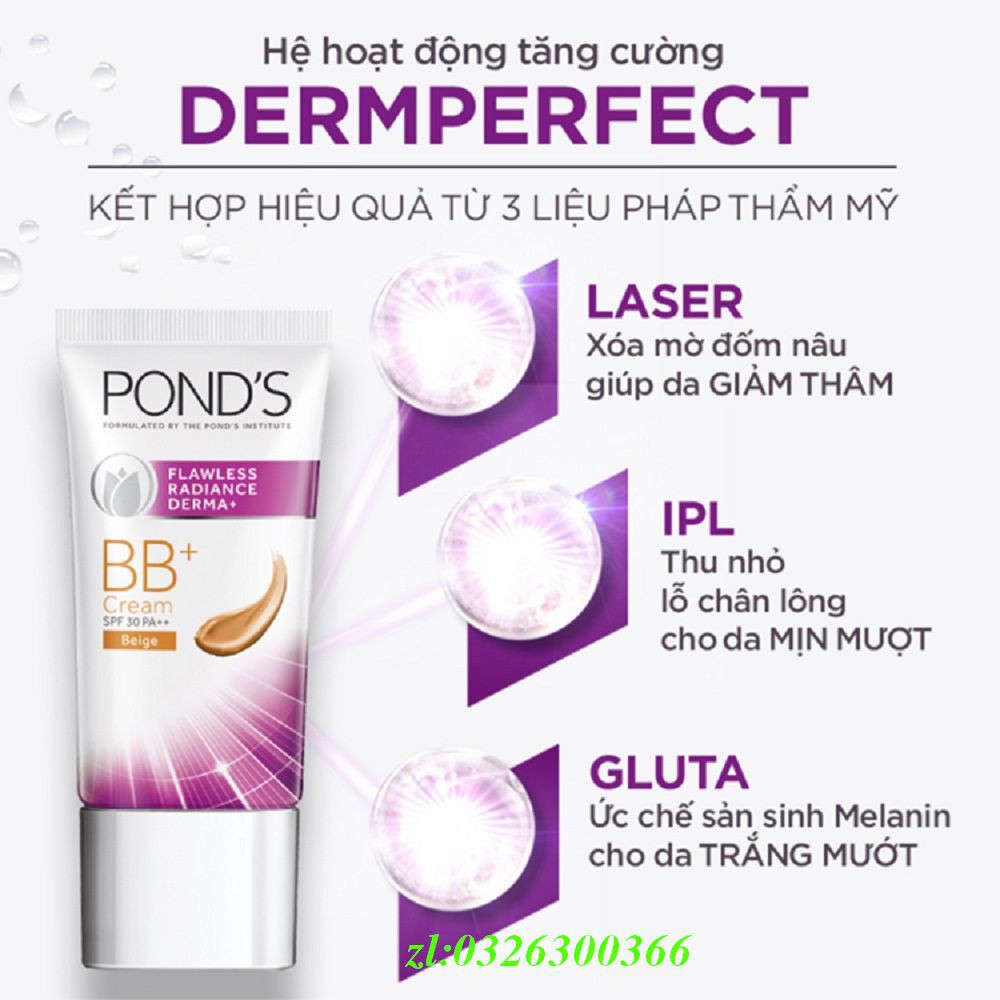 Kem Bb 25G Ponds Flawless Radiance Derma+ Chính Hãng. | BigBuy360 - bigbuy360.vn