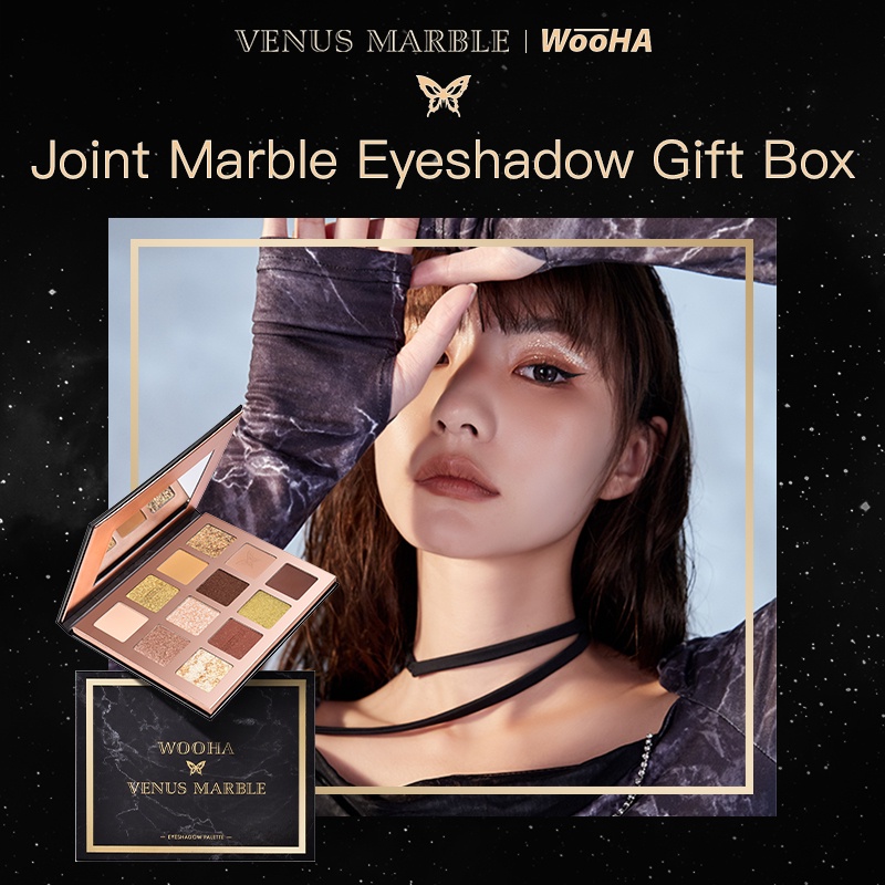 [Hàng mới về] Bảng phấn mắt VENUS MARBLE 12 màu lỳ/ màu nhũ lấp lánh 12g phấn mắt nhũ | BigBuy360 - bigbuy360.vn