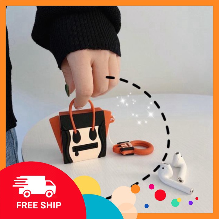 case airpods ốp airpods 👑FREESHIP👑 Vỏ Ốp Bảo Vệ Tai Nghe airpods Silicone Túi xách Thời Trang | BigBuy360 - bigbuy360.vn