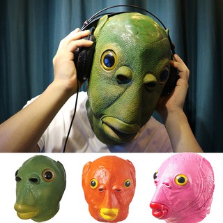 Mặt Nạ Hóa Trang Hình Cá Bằng Latex Thú Vị Cho Tiệc Halloween