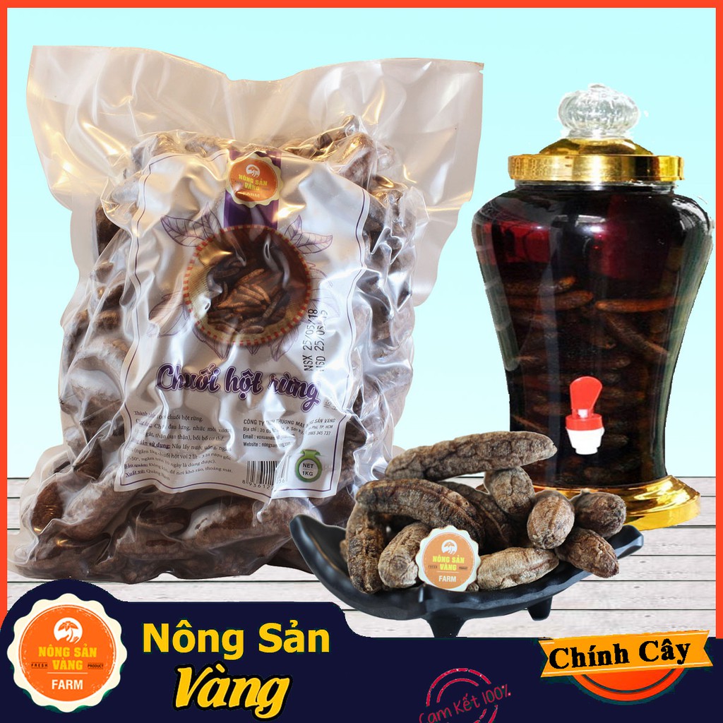 Chuối Hột Rừng Sấy 3kg - Nông Sản Vàng