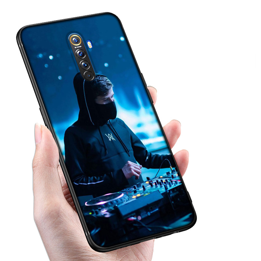 Ốp Điện Thoại Silicon Mềm Đen Hình Dj Marshmello Cho Oppo F17 Pro Realme 3 5 Pro X Lite Q 2 A5 5s 5i Xc52